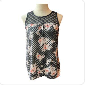 Papermoon Sleeveless Floral Blouse - Size M (1806-10)